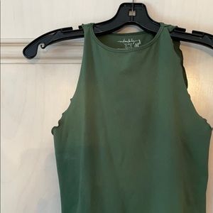 Free people bodysuit, green body suit, stretch